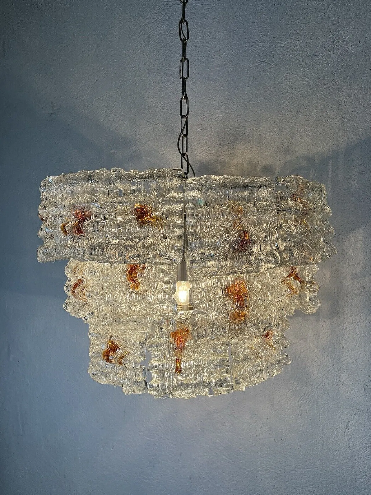 Murano glass chandelier by Toni Zuccheri, 1960s 3