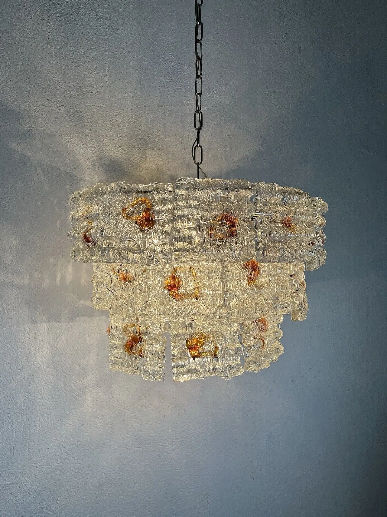 Murano glass chandelier by Toni Zuccheri, 1960s 4