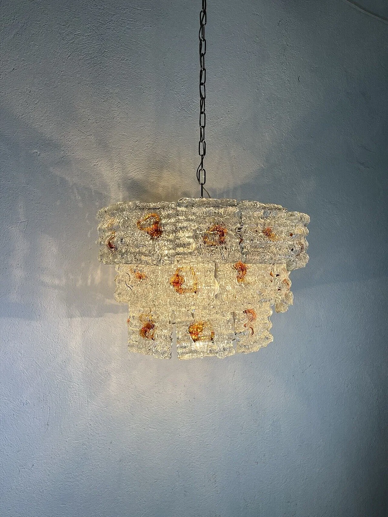 Murano glass chandelier by Toni Zuccheri, 1960s 5