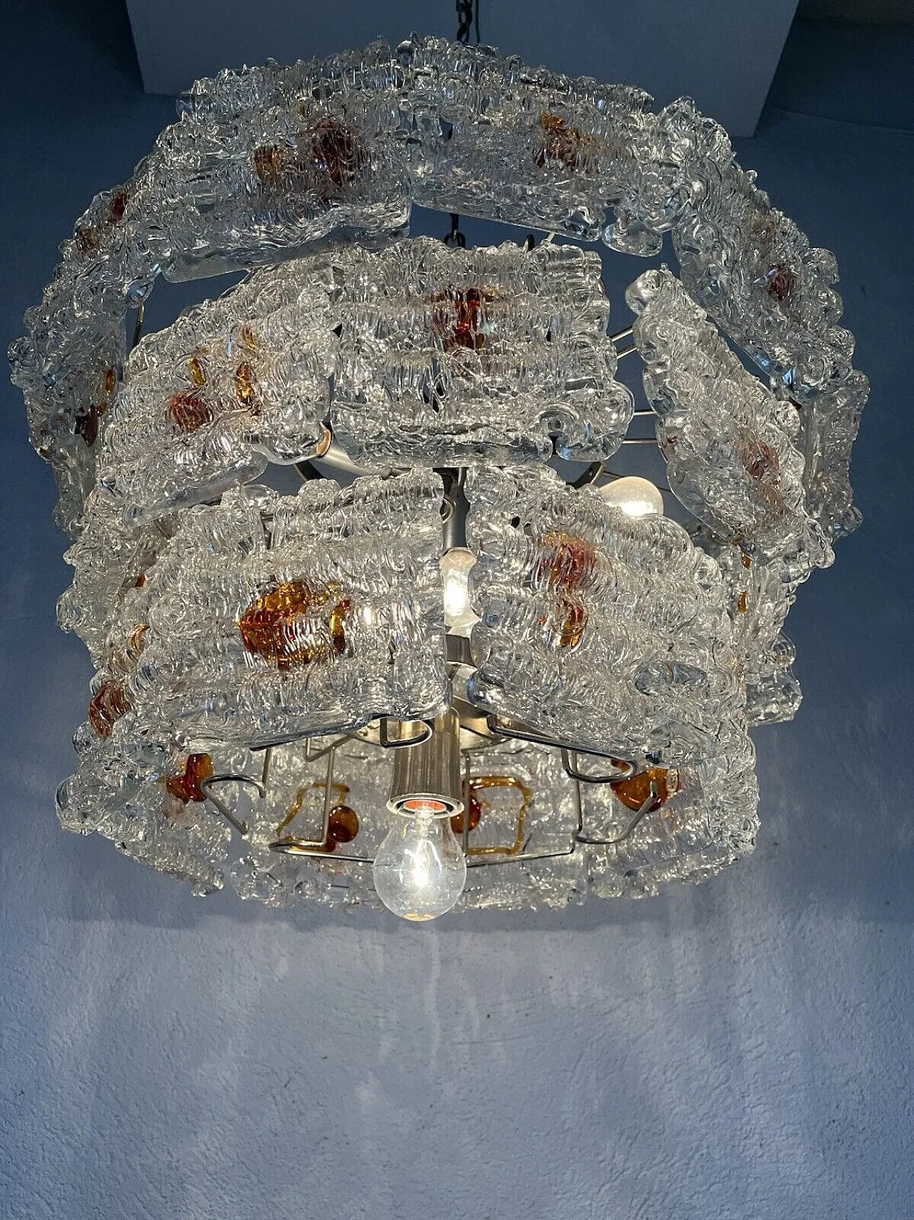 Murano glass chandelier by Toni Zuccheri, 1960s 6