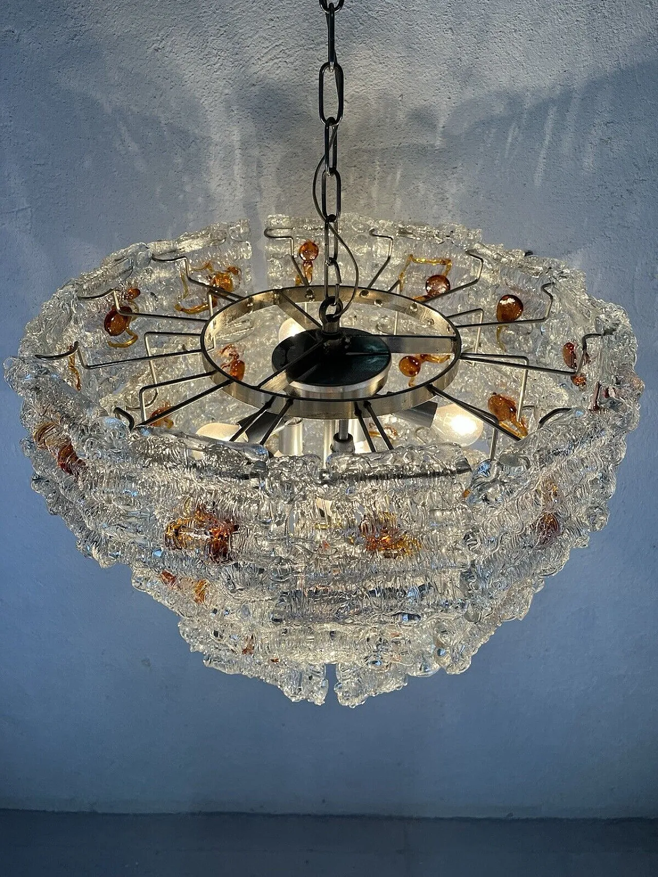 Murano glass chandelier by Toni Zuccheri, 1960s 7