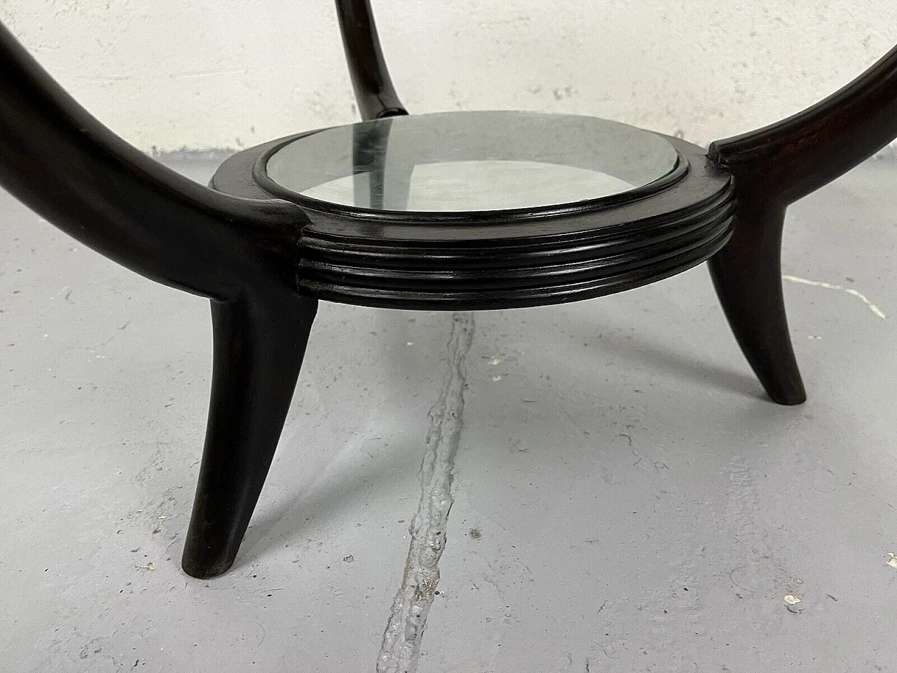 Wood and glass coffee table by Paolo Buffa, 1950s 9