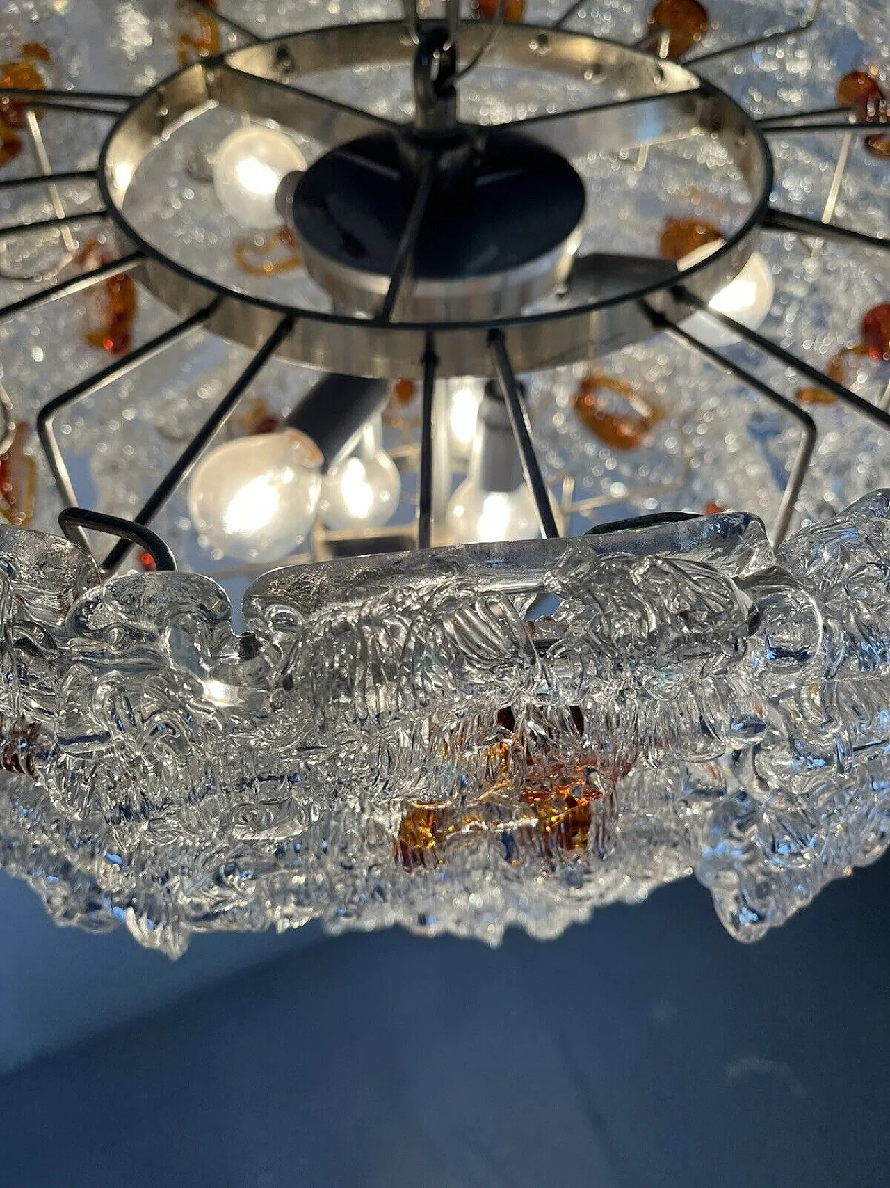 Murano glass chandelier by Toni Zuccheri, 1960s 8