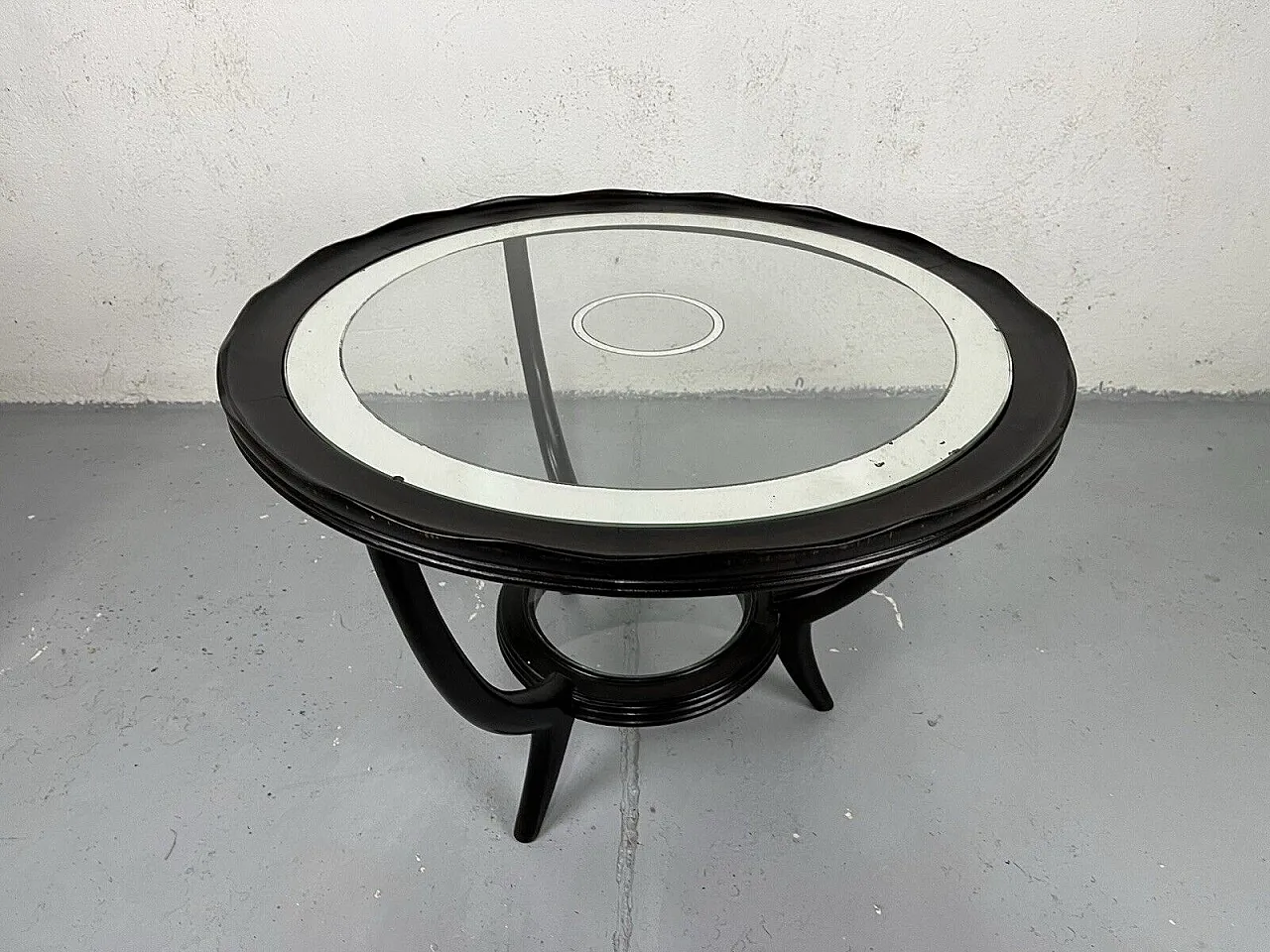 Wood and glass coffee table by Paolo Buffa, 1950s 13