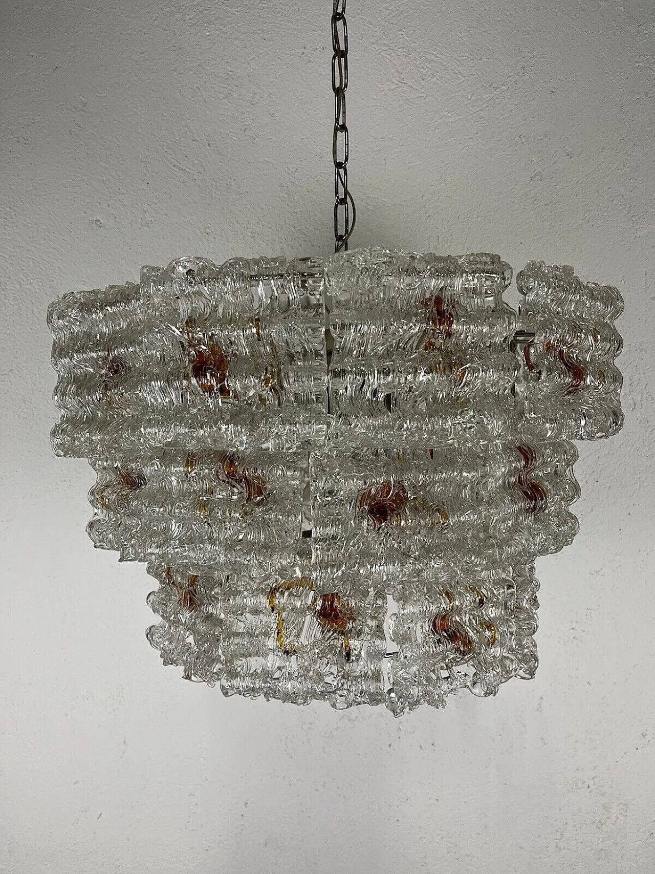 Murano glass chandelier by Toni Zuccheri, 1960s 12