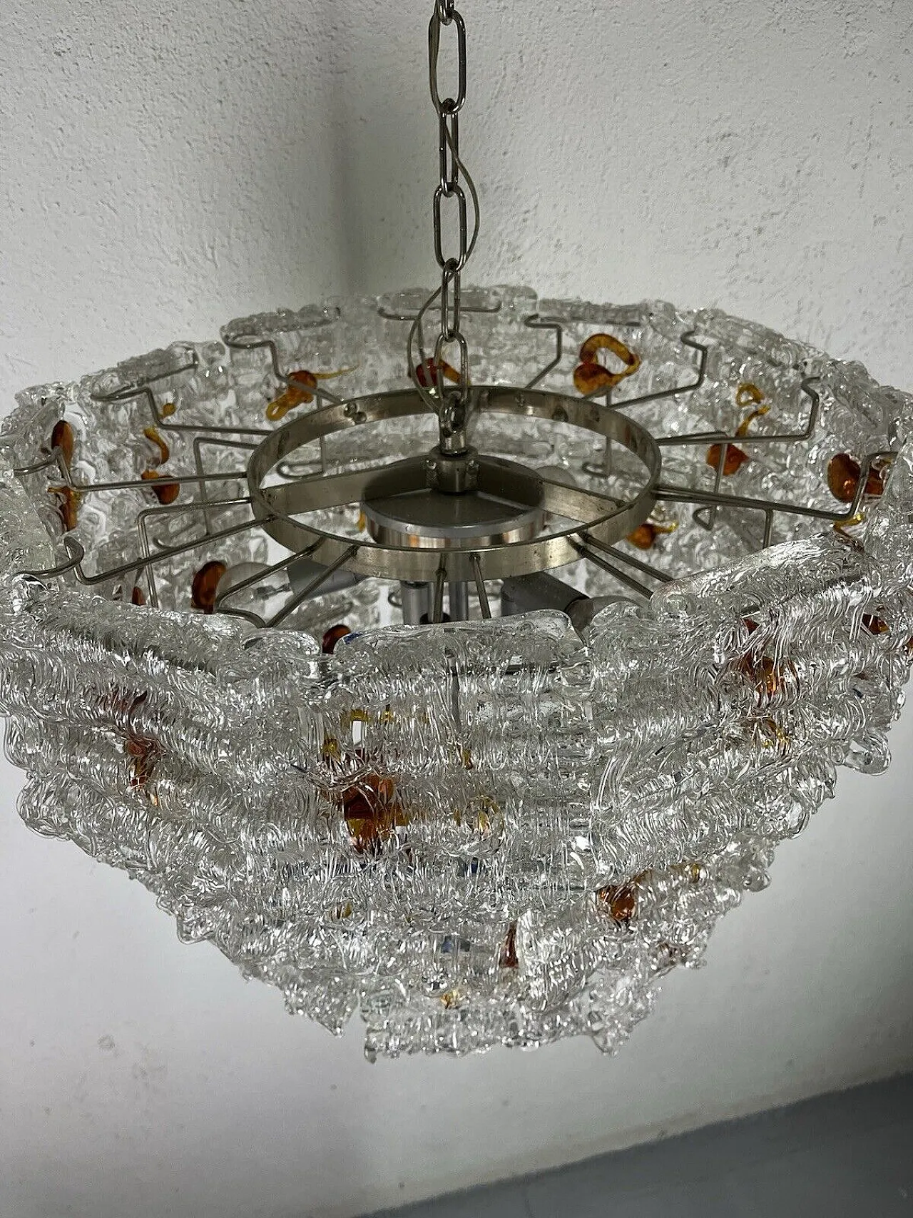 Murano glass chandelier by Toni Zuccheri, 1960s 13