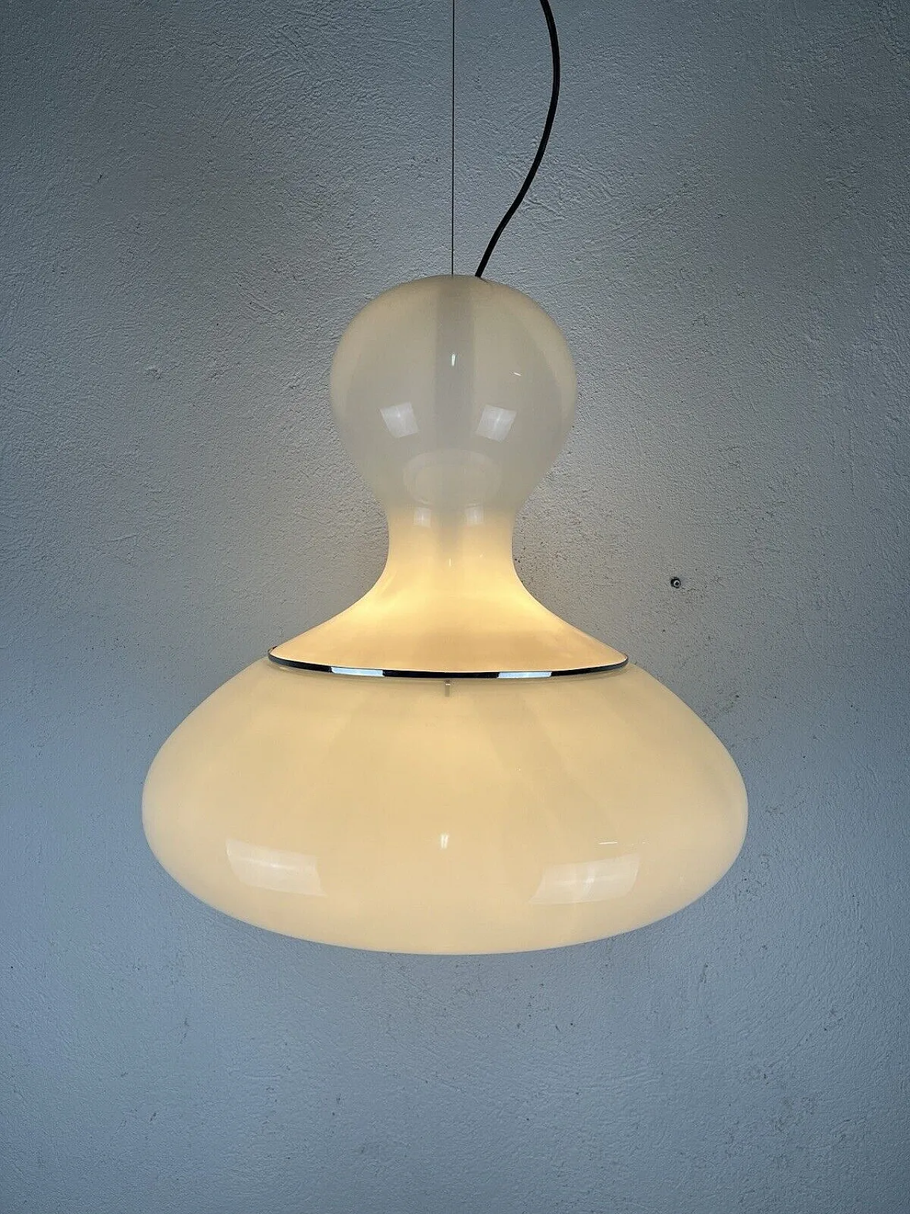 Lampadario in vetro di Murano di Carlo Nason per Mazzega, anni '60 2