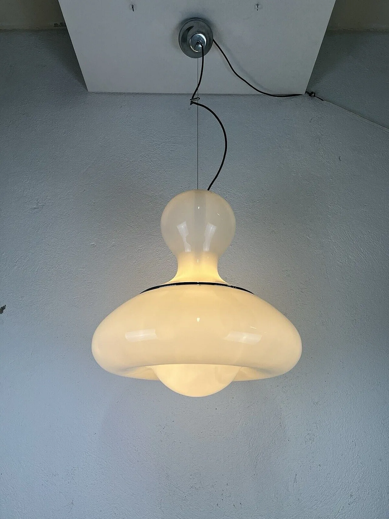 Lampadario in vetro di Murano di Carlo Nason per Mazzega, anni '60 7