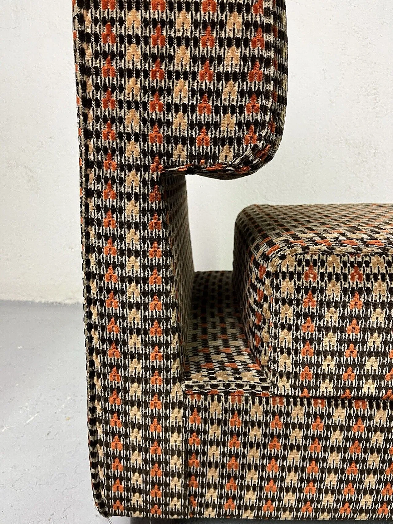 Pair of modular fabric armchairs, 1960s 6