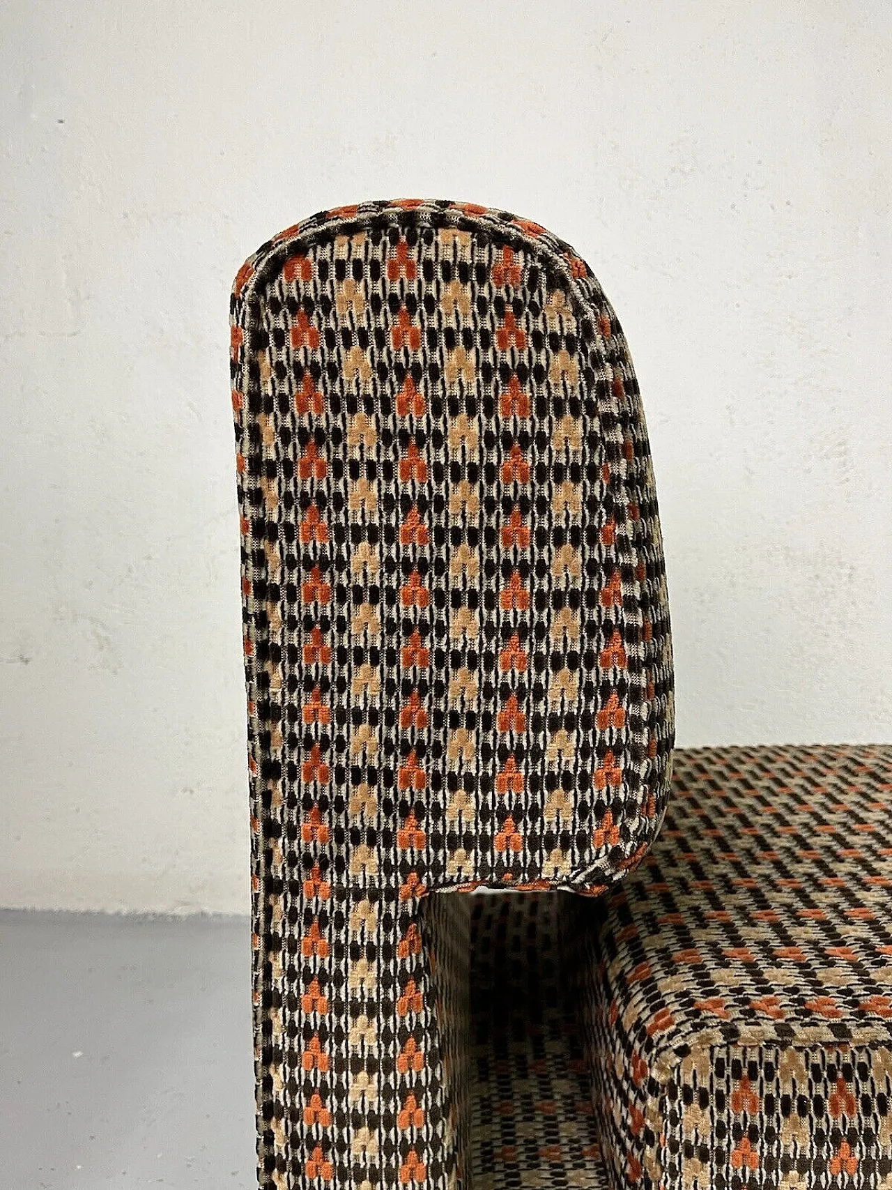 Pair of modular fabric armchairs, 1960s 7