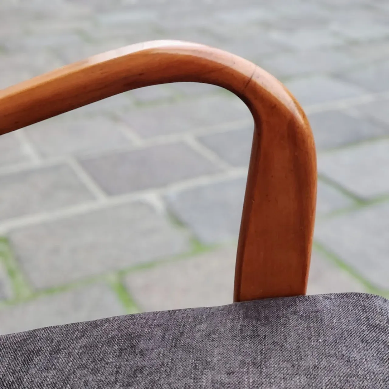 Pair of beech armchairs, 1950s 20