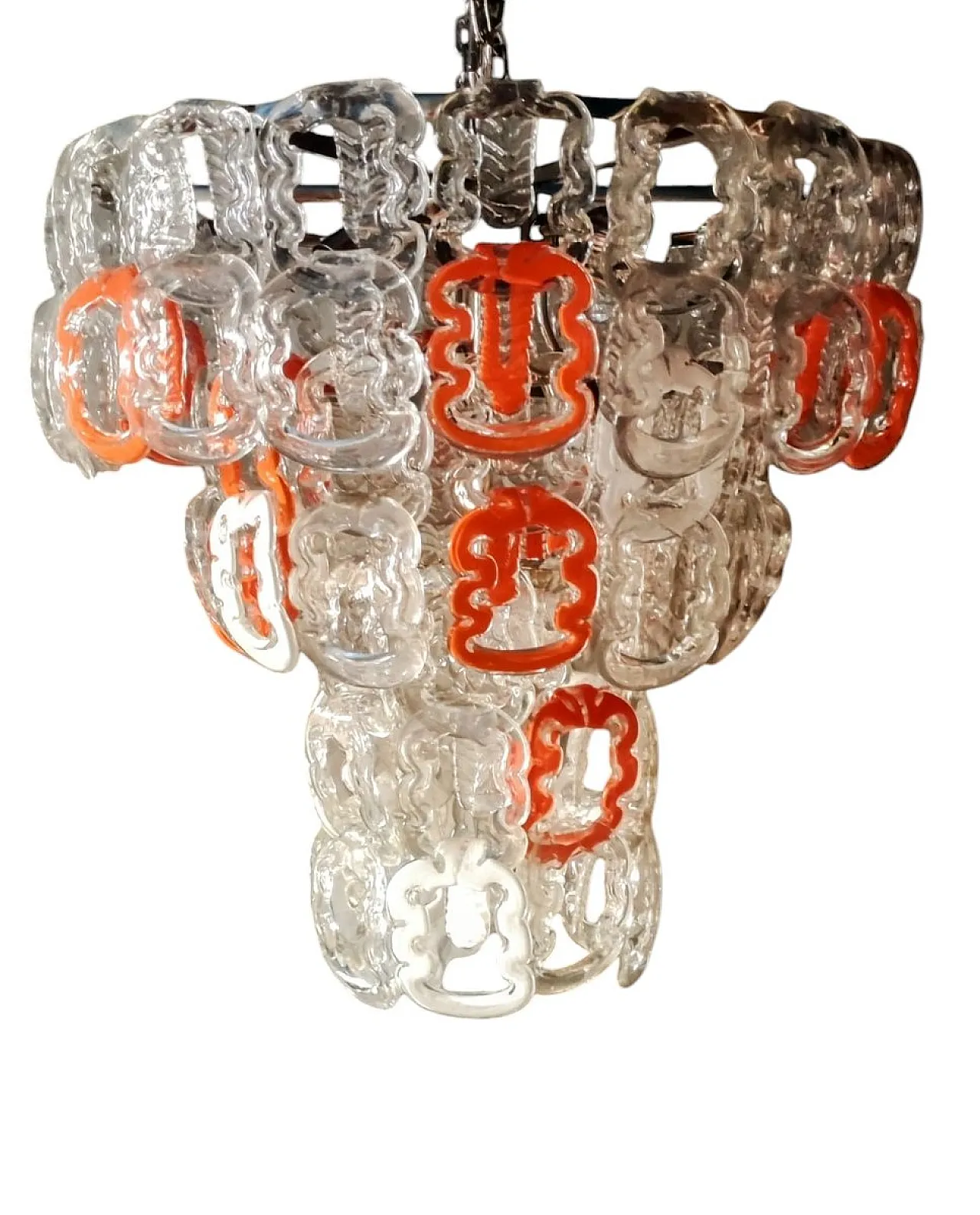 Murano chandelier attributed to Angelo Mangiarotti, 1970s 30