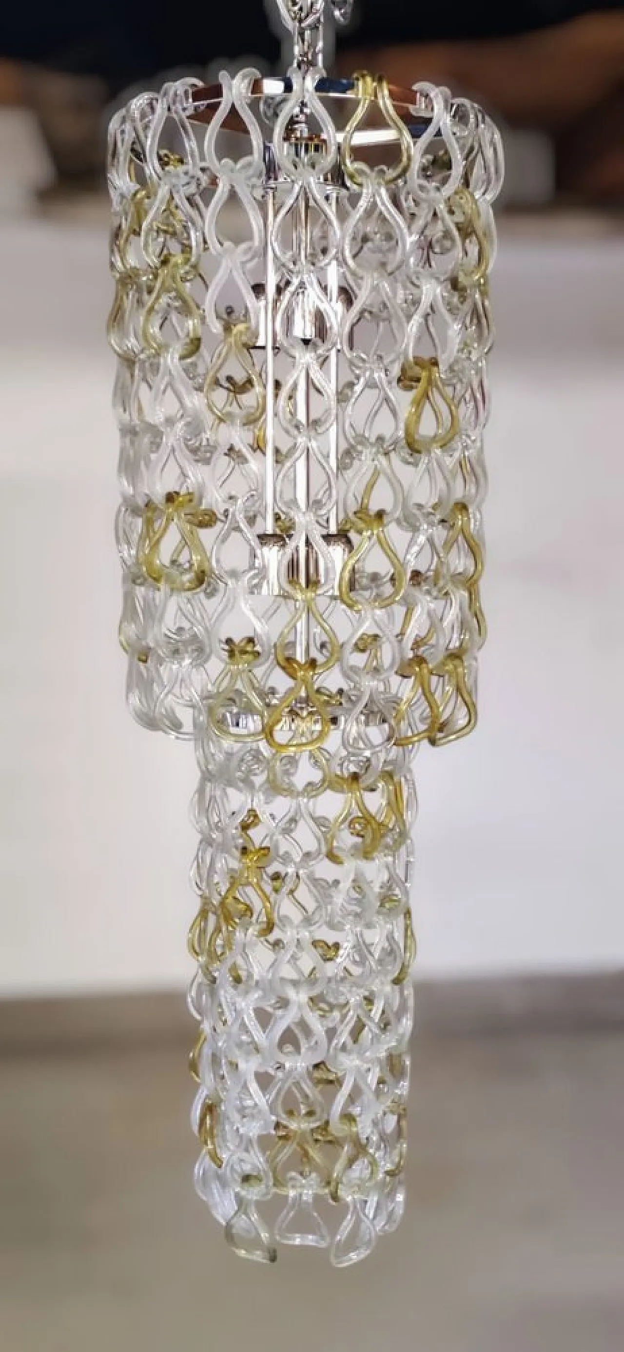 Giogali chandelier by Angelo Mangiarotti for Vistosi, 1960s 3