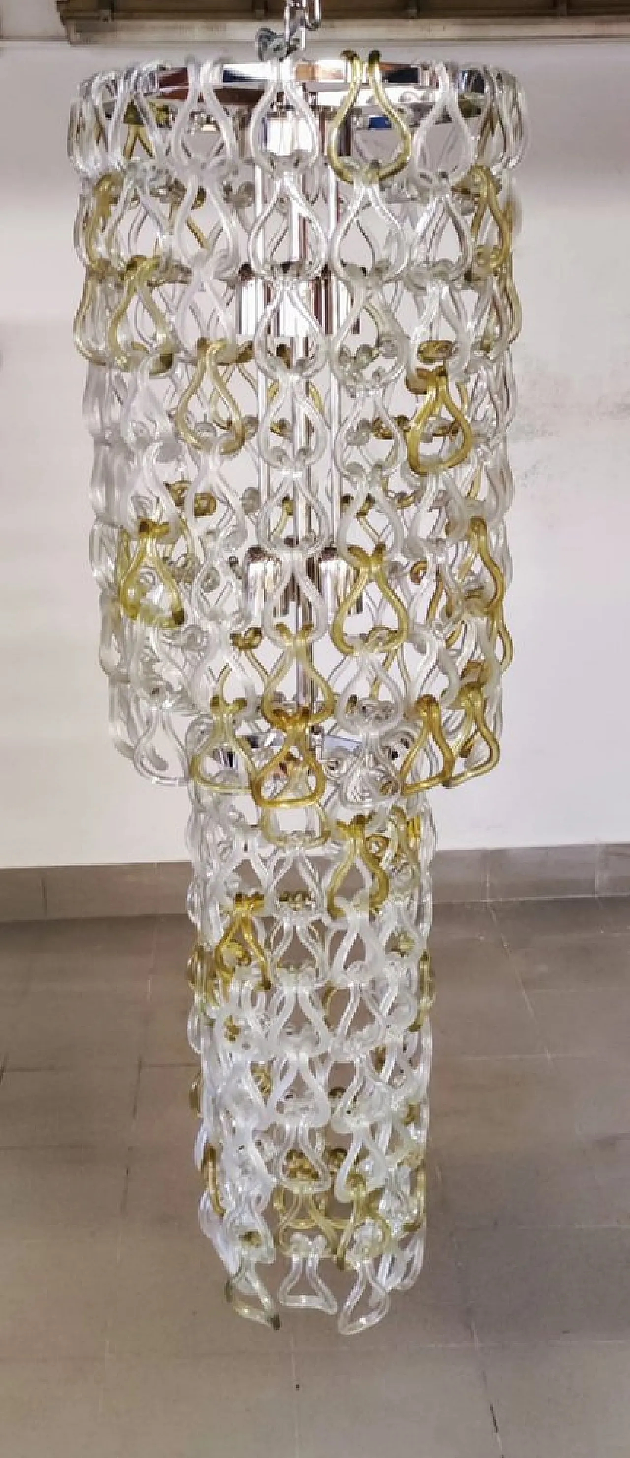 Giogali chandelier by Angelo Mangiarotti for Vistosi, 1960s 4