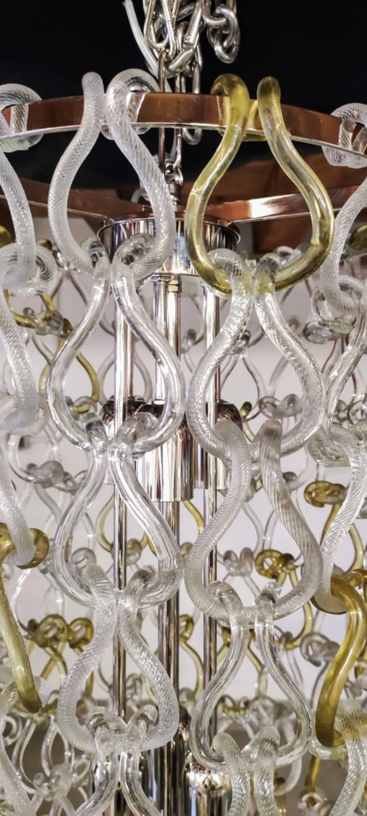 Giogali chandelier by Angelo Mangiarotti for Vistosi, 1960s 6