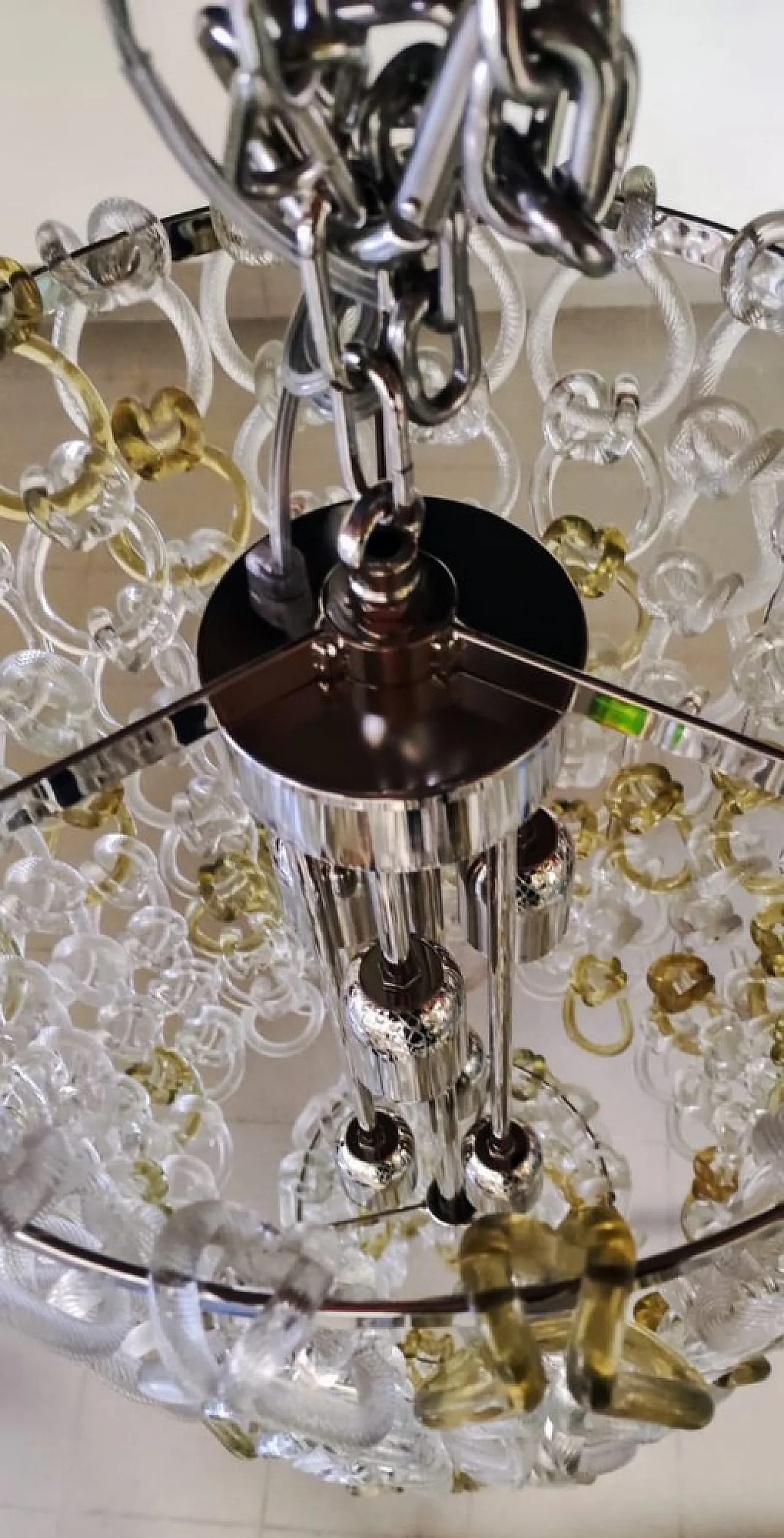 Giogali chandelier by Angelo Mangiarotti for Vistosi, 1960s 13