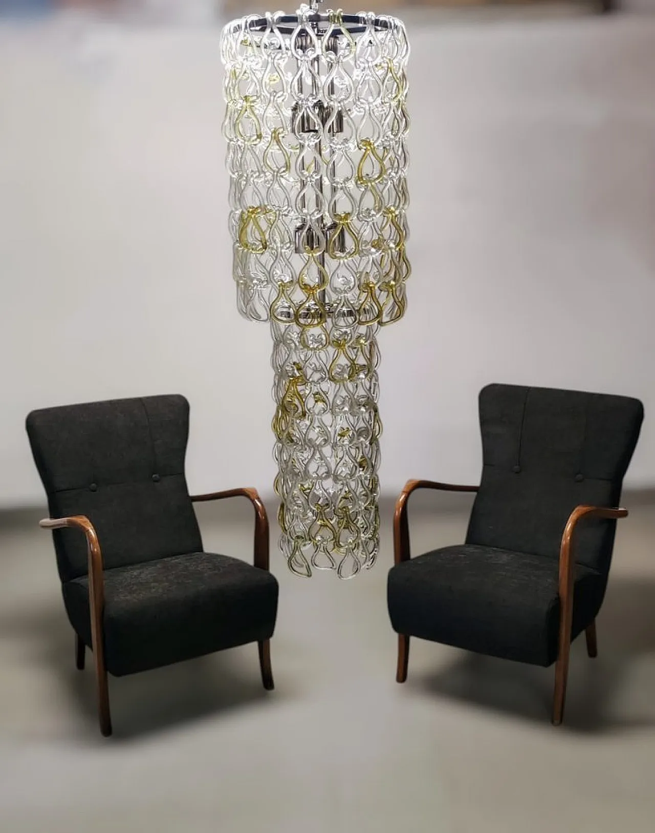 Giogali chandelier by Angelo Mangiarotti for Vistosi, 1960s 19