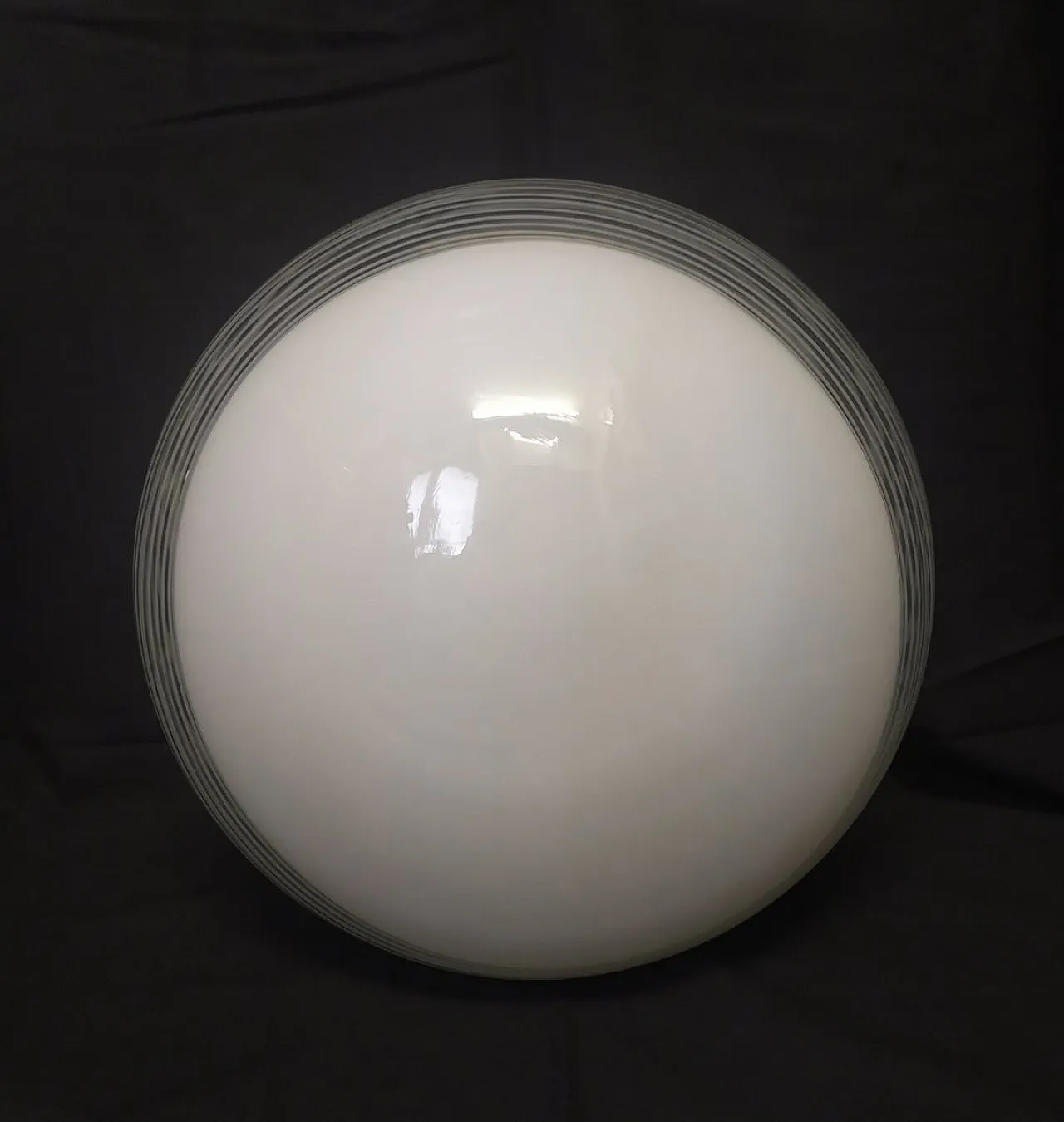 Murano glass wall lamp attributed to Leucos, 1970s 3