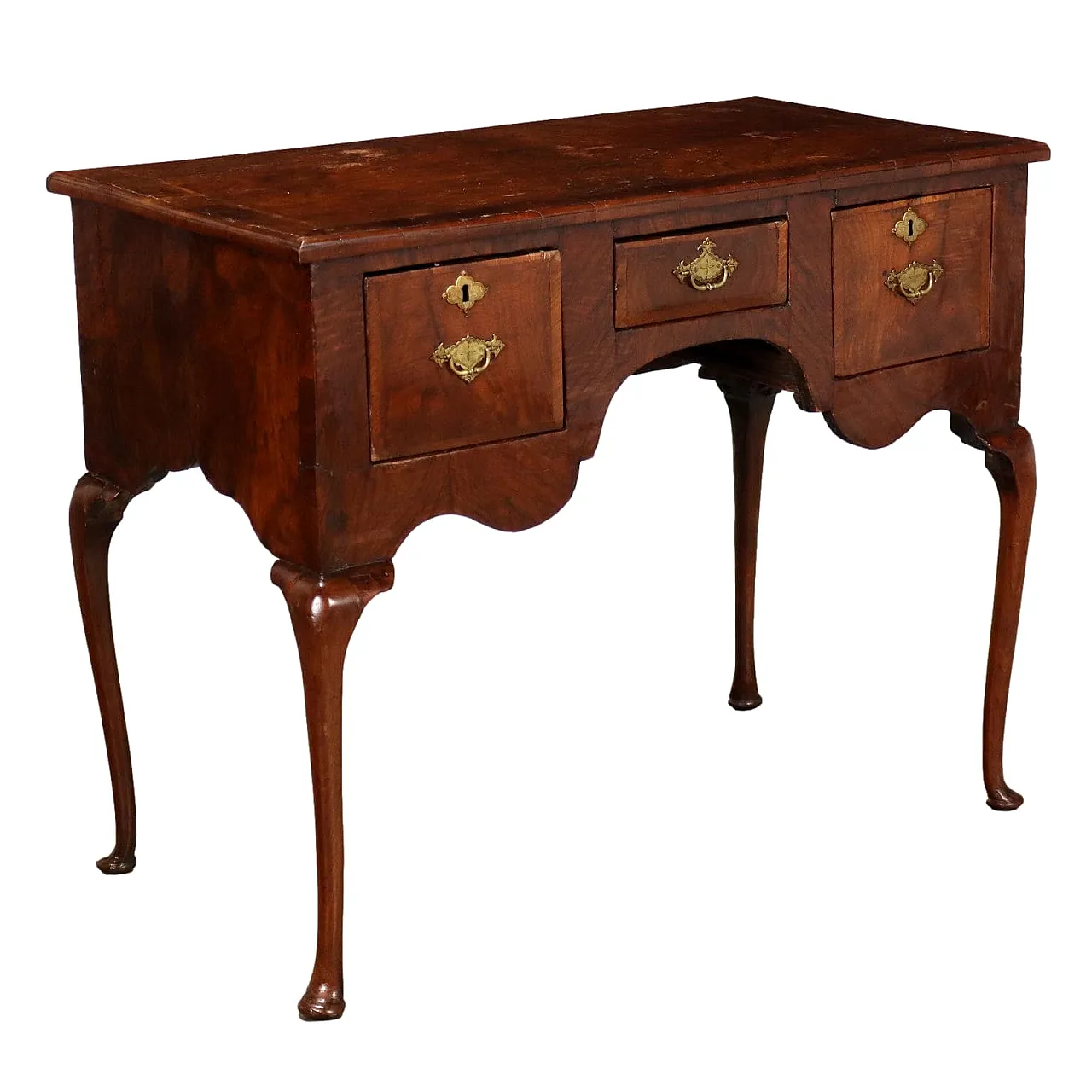 Chippendale walnut and fir writing desk, 18th century 1