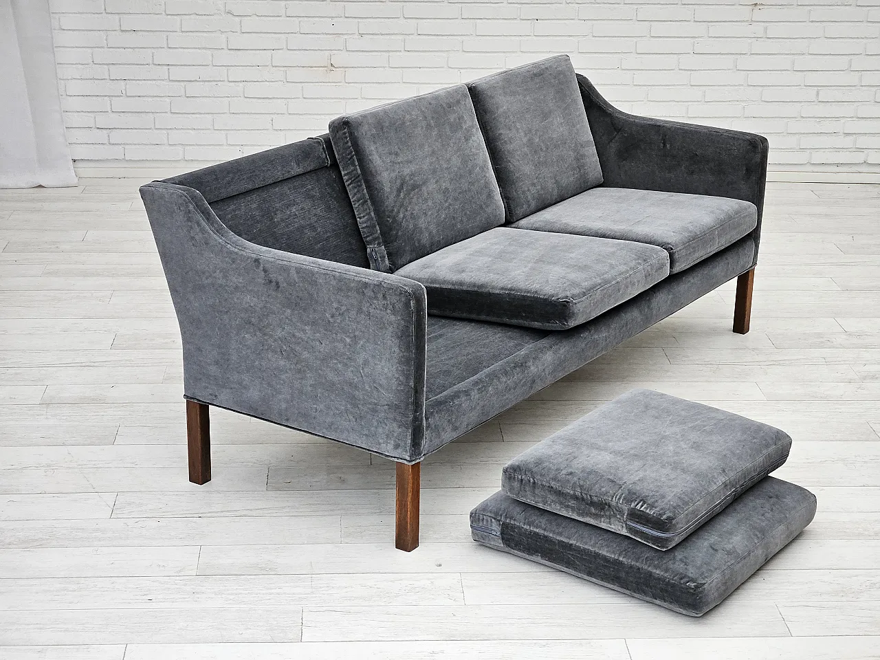 Danish 3-seater sofa model 2523 by Børge Mogensen, 70s 18