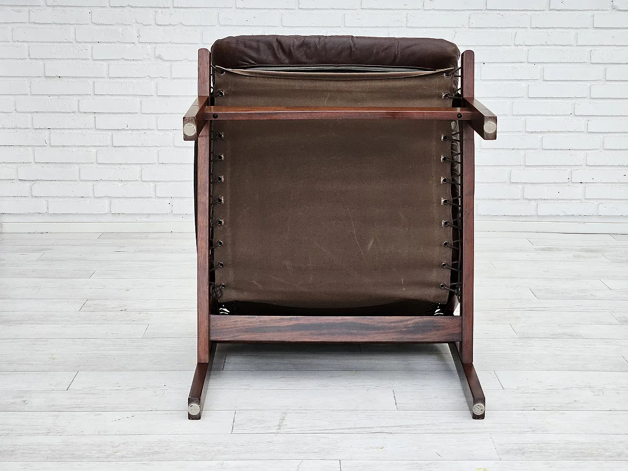 Norwegian chair by Torbjørn Afdal, "Hunter" leather, 70s 18