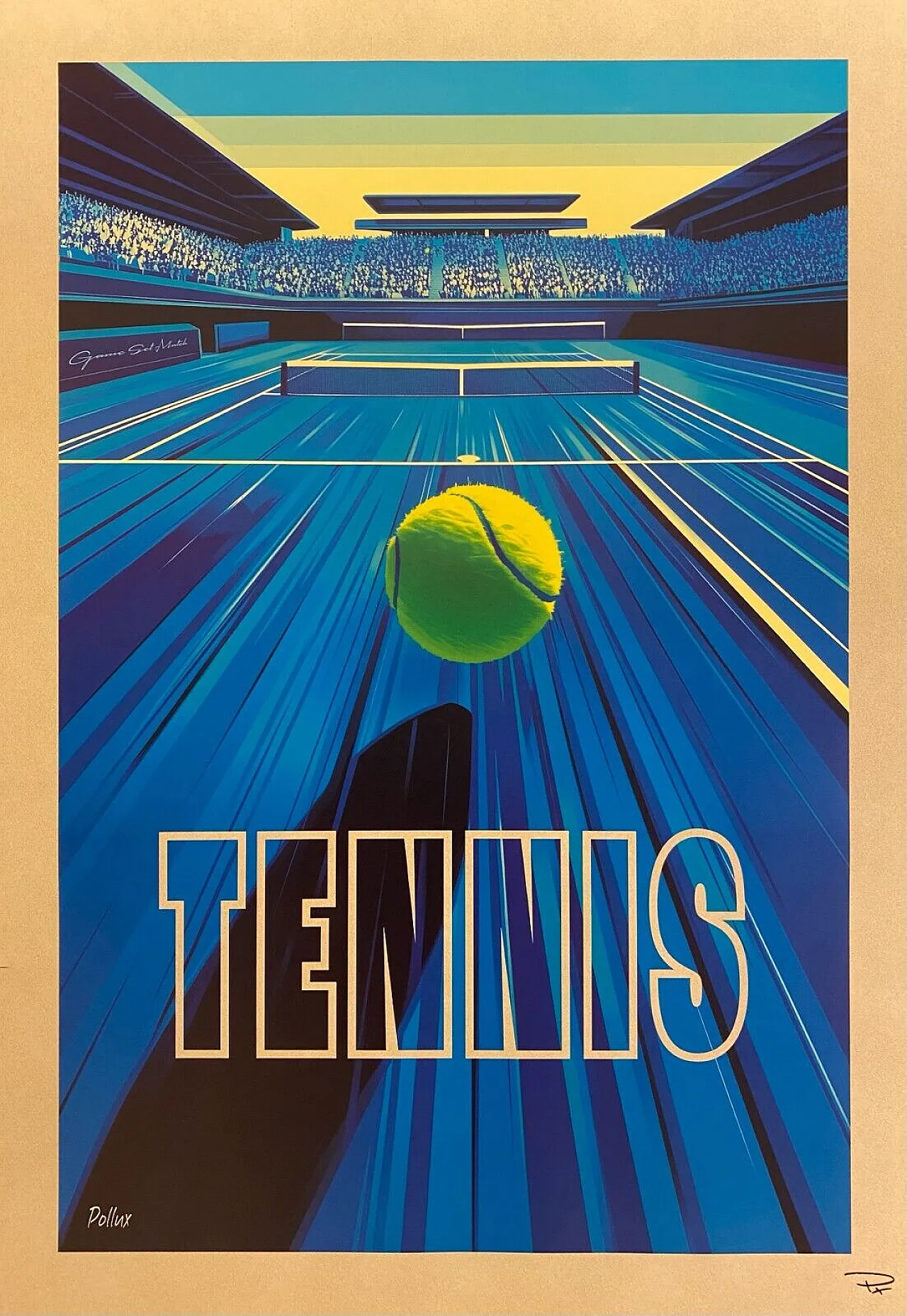 Pollux, 2020s - TENNIS - Original poster printed in offset cm 98 x 68 1