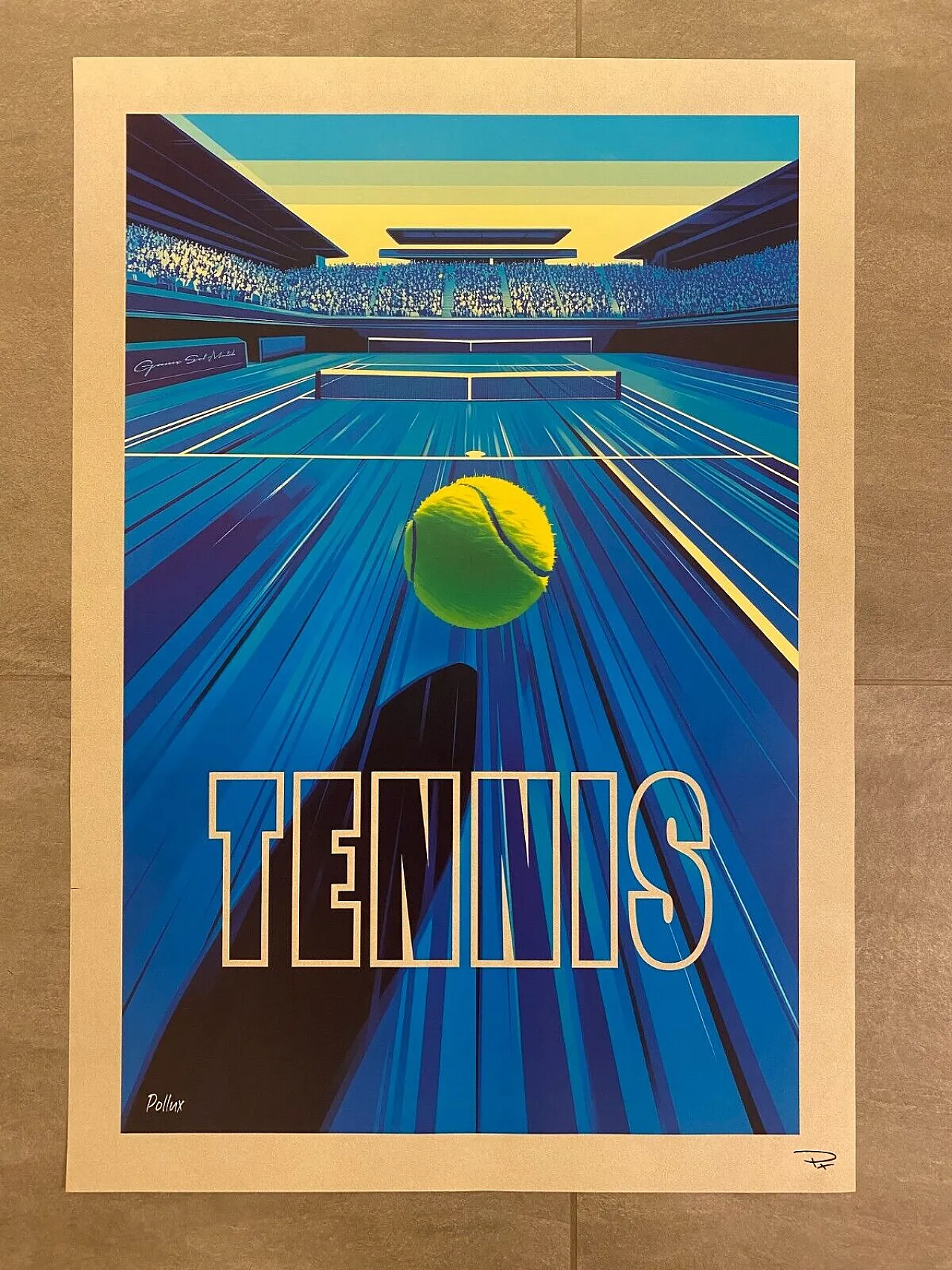 Pollux, 2020s - TENNIS - Original poster printed in offset cm 98 x 68 2