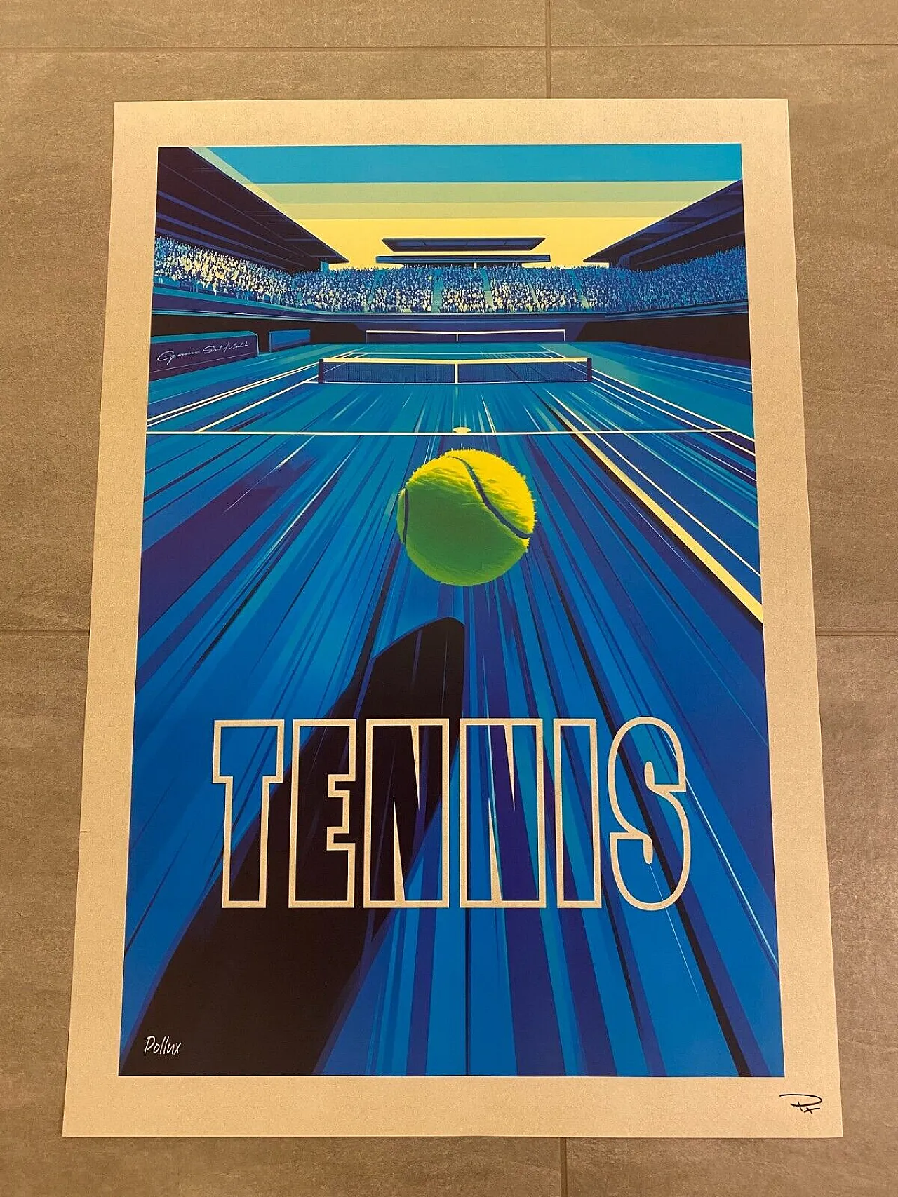 Pollux, 2020s - TENNIS - Original poster printed in offset cm 98 x 68 3