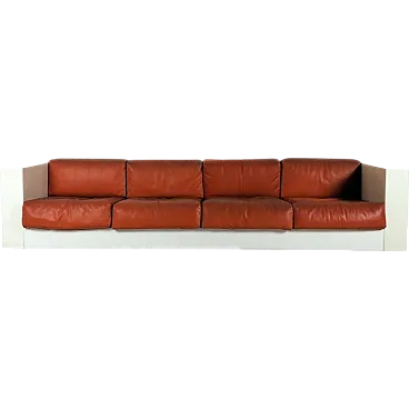 Saratoga 4 Seater sofa by M. and L. Vignelli for Poltronova, 1970s