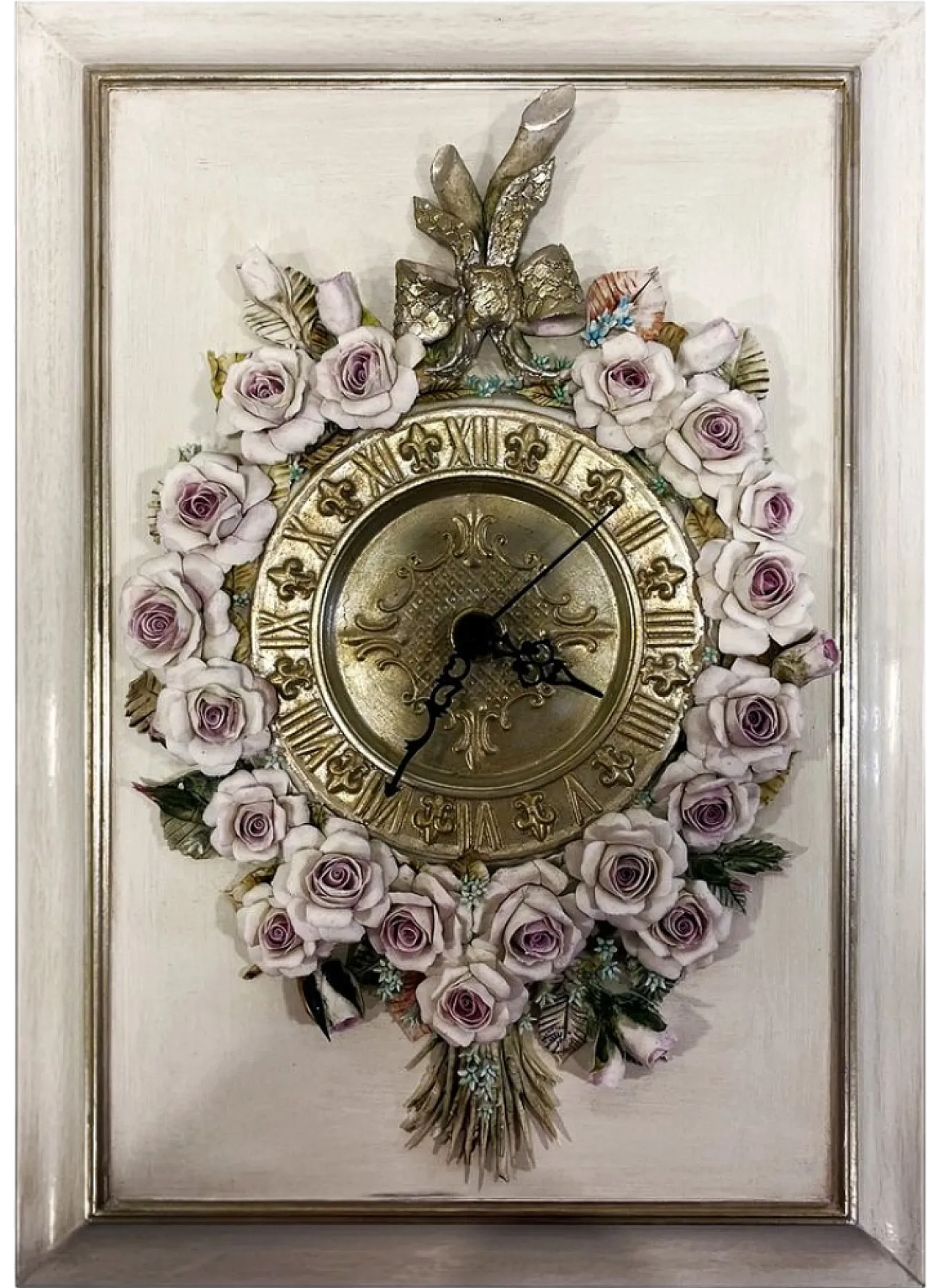 Wall clock by Giulio Tucci for Capodimonte, 1990s 8