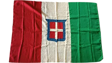 Embroidered flag of the Kingdom of Italy, 20th century