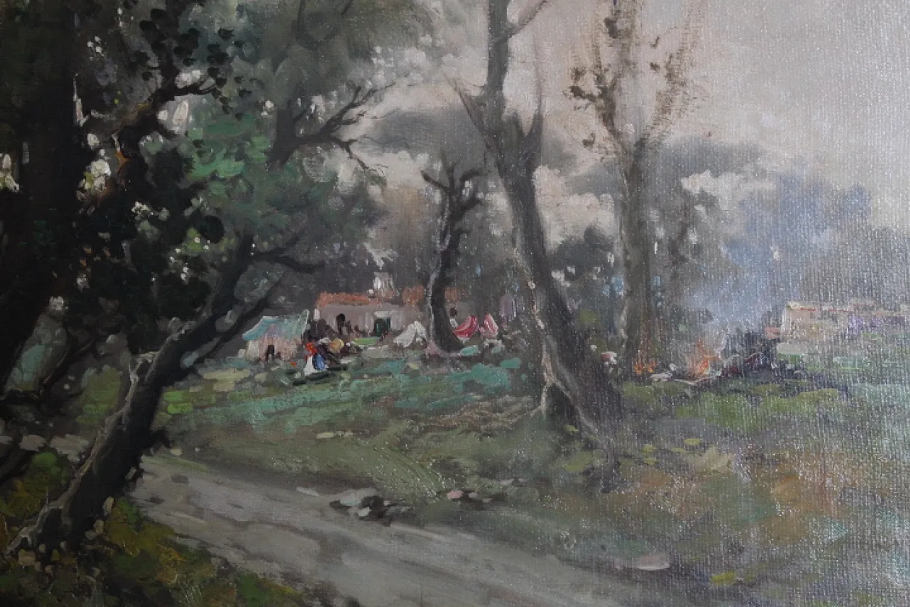 Oil painting on Belli Andrea Forio d 'Ischia, 1950 10