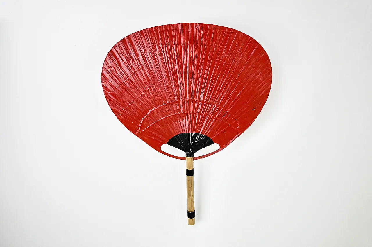 Coppia di lampade a parete "Uchiwa" di Ingo Maurer per M Design, anni '70 5