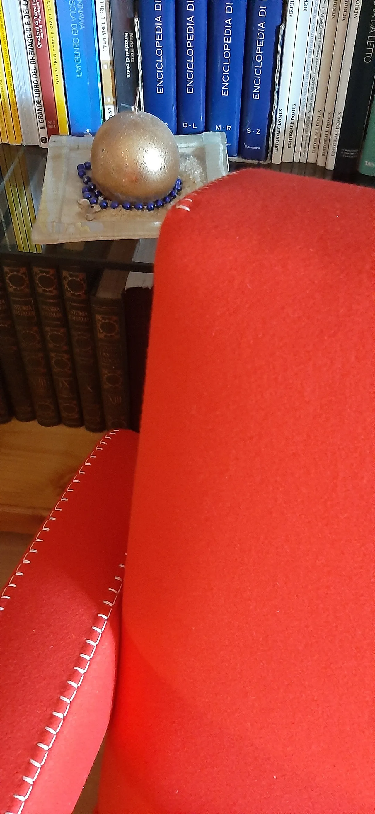 Pair of armchairs Utrecht by Cassina red wool, 2000 32