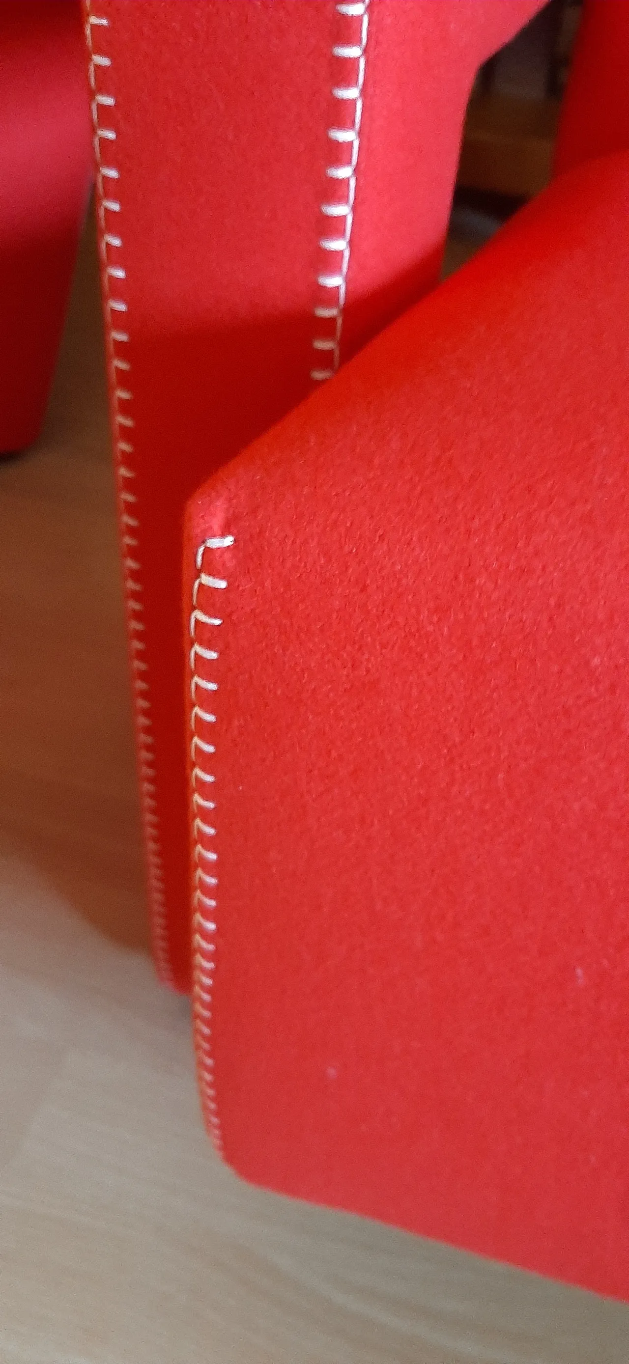 Pair of armchairs Utrecht by Cassina red wool, 2000 51