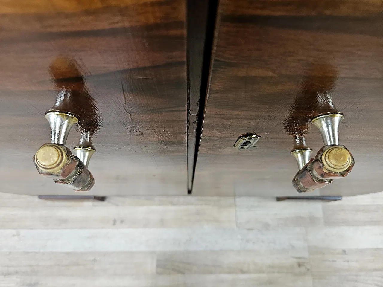 Sideboard Art Decò in Cuban mahogany, 30s 12