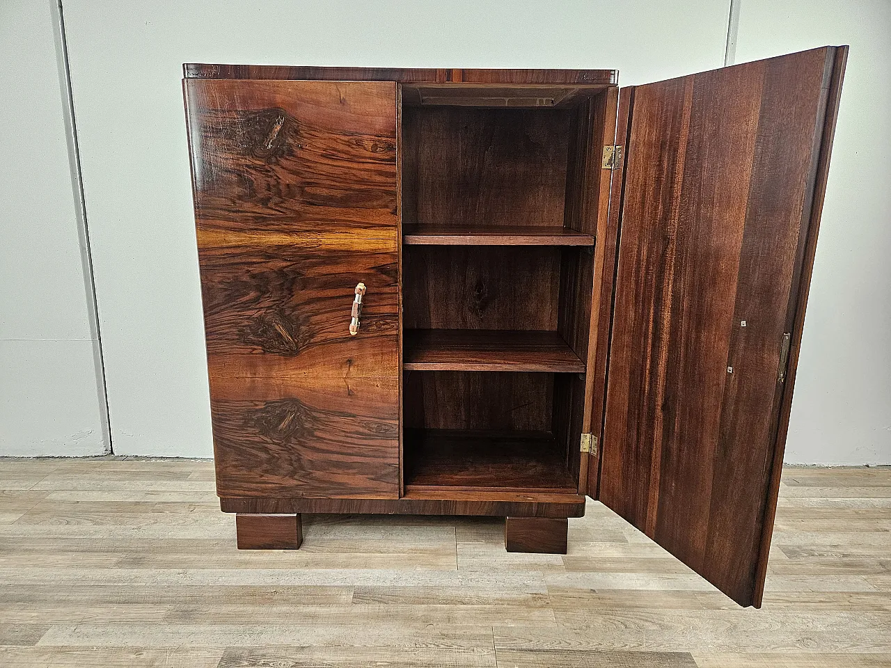 Sideboard Art Decò in Cuban mahogany, 30s 13