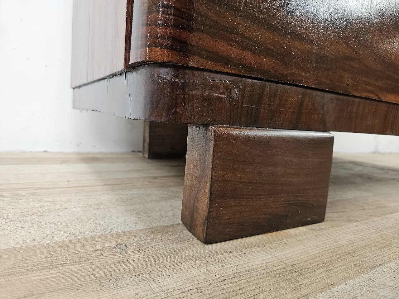 Sideboard Art Decò in Cuban mahogany, 30s 22