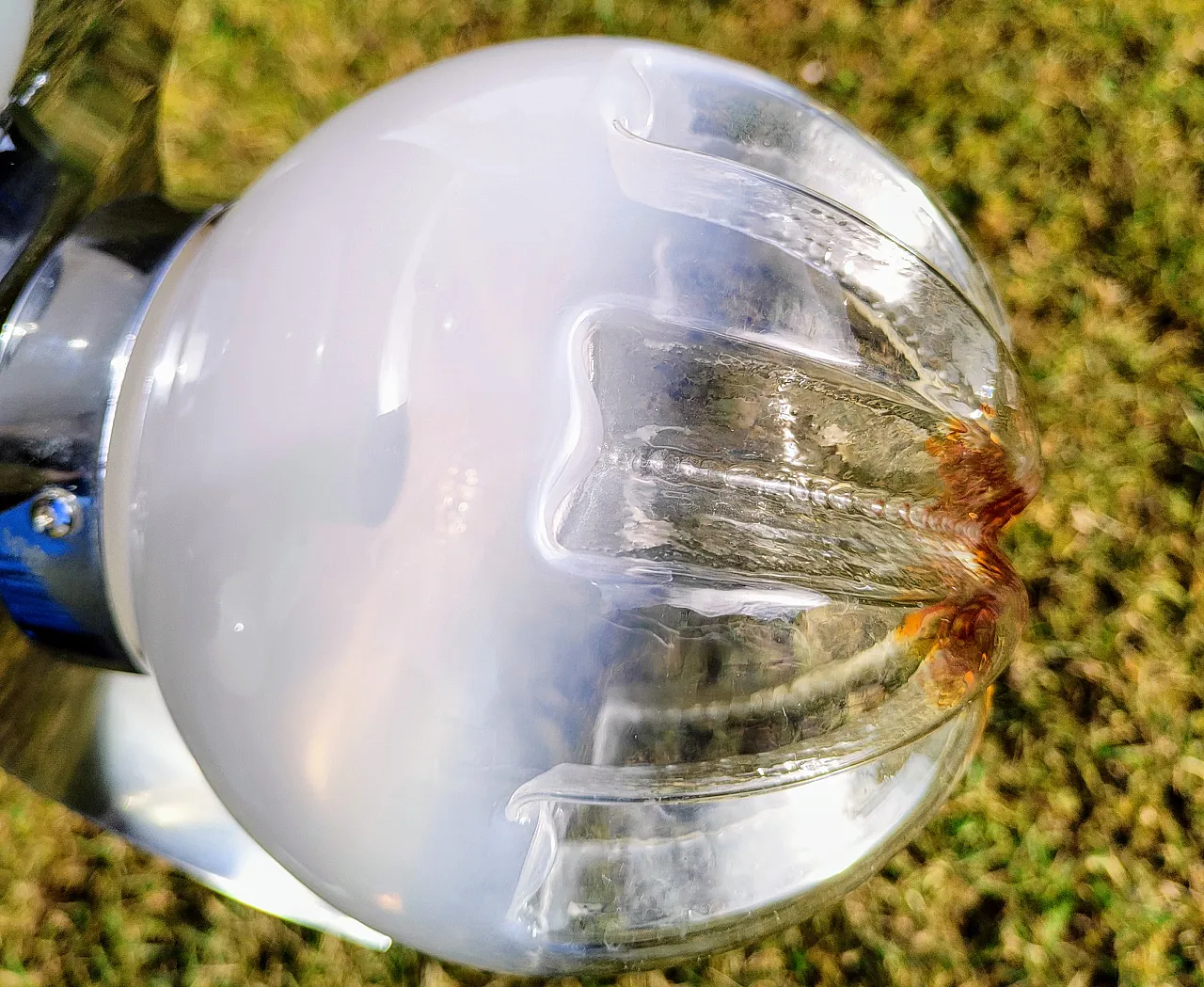 Space age chandelier in steel e Murano glass by Mazzega, 1970 9