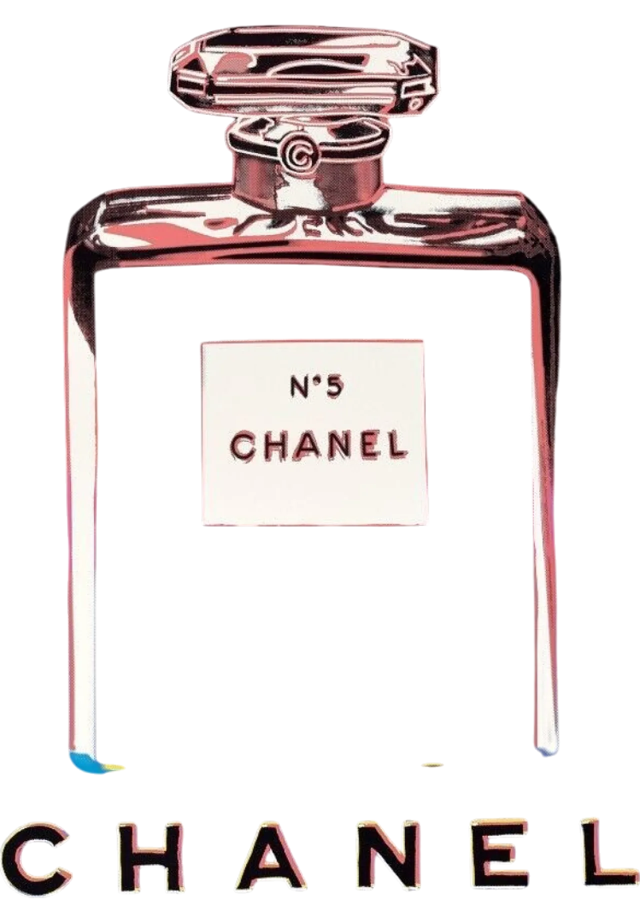 Andy Warhol, 1997 - CHANEL N.5 (Purple-Black) - Silkscreen Print - cm 99 x 69 5