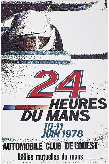 Anonymous, 1978 - 24 HOURS DU MANS - Original Vintage Printed Offset Posters