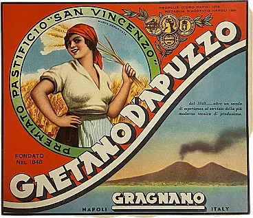 Anonymous, 1920s - GAETANO D'APUZZO, GRAGNANO - Vintage poster