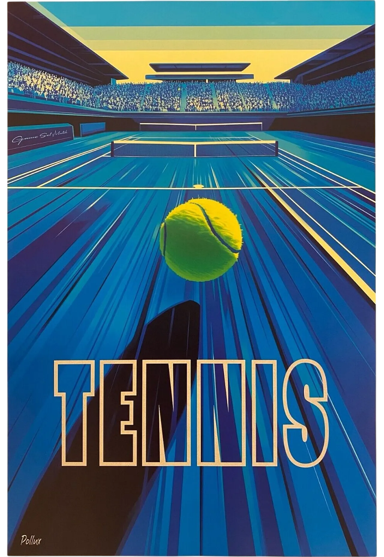 Pollux, 2020s - TENNIS - Original poster printed in offset cm 98 x 68 18