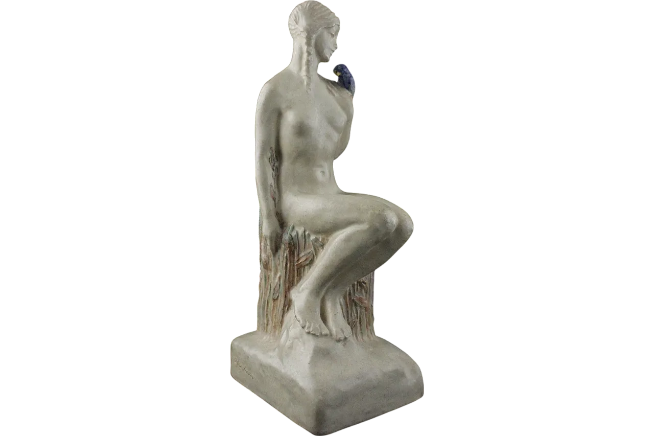 Art Nouveau Sculpture of Daphne with Laurel, by Edith Annie Laidm, 10s 5