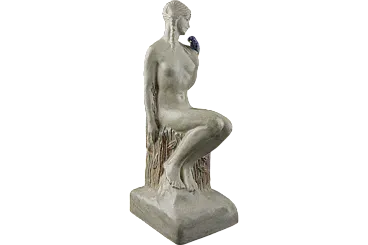 Edith Annie Laidm, Dafne, scultura Art Nouveau in ceramica, primo '900