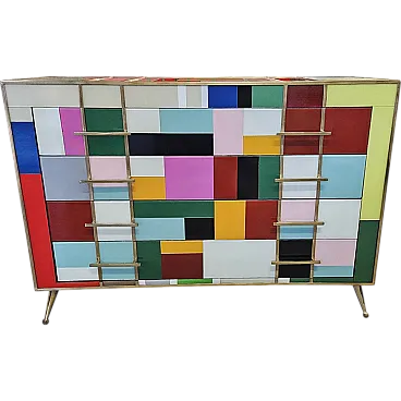 Desclio 4 drawers in colored glass