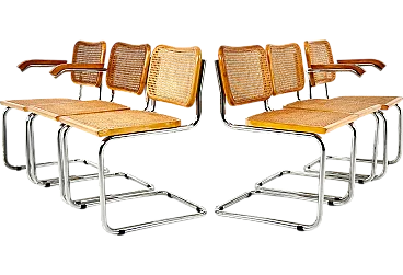 Dining Chairs Style B32 by Marcel Breuer, Set of 6