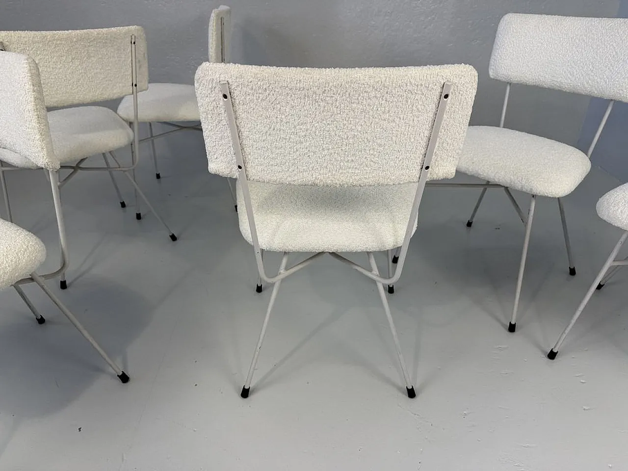 Iron Chairs attributed to Studio BBPR, 1950s, Set of 6 10