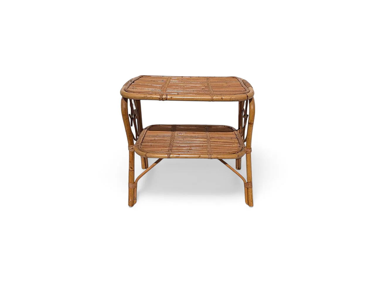 Bamboo wooden table 60s 1