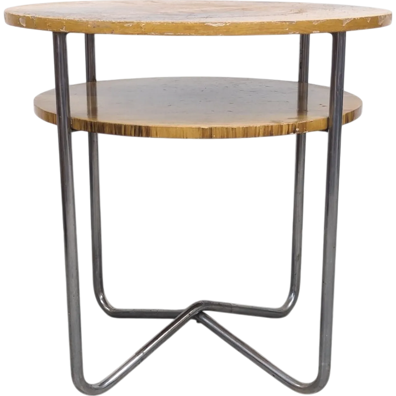 Bauhaus tubular steel side table by Hynek Gottwald, 1930s 16